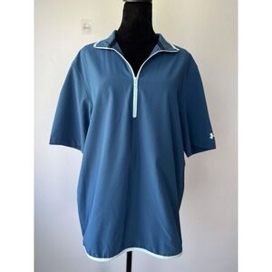 Men's Under Armour Short-Sleeve Voyager 1/4 Zip‎ Pullover Size Medium